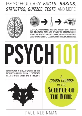 Download [PDF] Psych 101: Psychology Facts, Basics, Statistics, Tests, and More  (Adams 101)