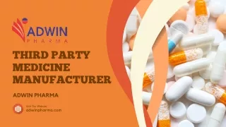 Best Third Party Medicine Manufacturer in India