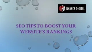 SEO Tips To Boost Your Website’s Rankings