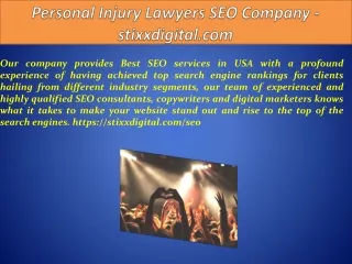 Personal Injury Lawyers SEO Company - stixxdigital.com