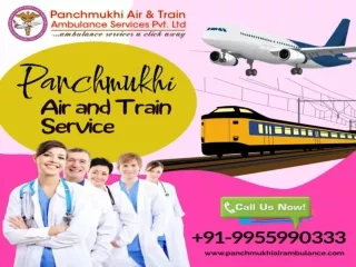 Get ICU Train Ambulance Service in Patna and Ranchi by Panchmukhi at Low Cost