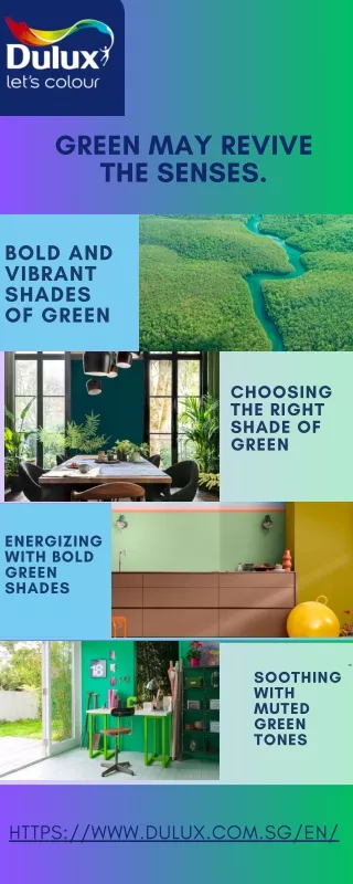 Green color may revive your senses