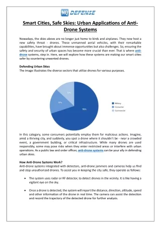 Smart Cities, Safe Skies: Urban Applications of Anti-Drone Systems