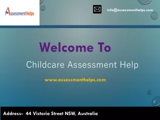 Childcare Assessment Help