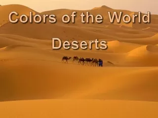 Barvy sveta: Pouste - Colors of the World: Deserts (Olga. E.)