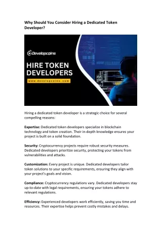 Hire Token Developers