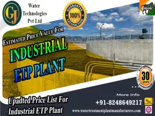 Effluent Treatment Plant ( ETP Plant) Nearme Chennai, Trichy, Madurai, Salem, Pondi, Vellore