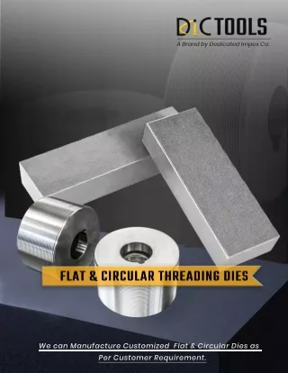 Flat & Circular Threading Dies