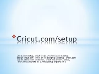 cricut.com/setup