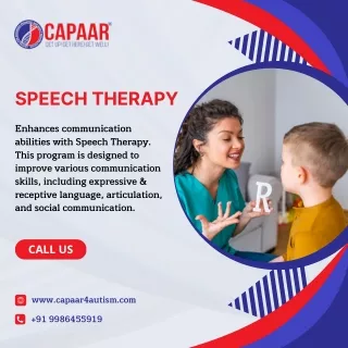 Speech Therapy | Best Speech and Language Therapy in Bangalore | CAPAAR