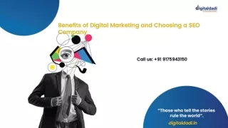 Benefits of Digital Marketing and Choosing a SEO Company