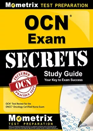 Read ebook [PDF] OCN Exam Secrets Study Guide: OCN Test Review for the ONCC Oncology Certified