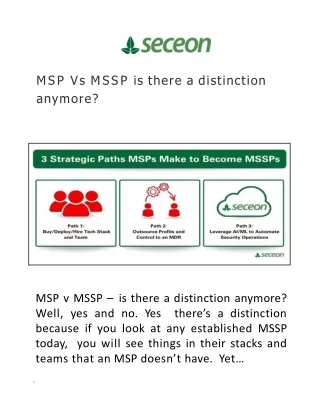 MSP Vs MSSP is there a distinction anymore