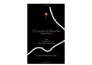 PDF read online A Course in Miracles Original Edition full