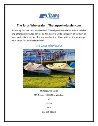 The Tarps Wholesaler Thetarpswholesaler.com