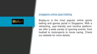 Singapore Online Sport Betting 8nplay.co