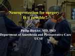 Perioperative CNS dysfunction risk