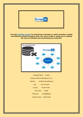 Linkedin Scraper | Scrapin.io