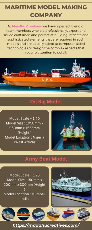 Top Maritime Model Making Company in India