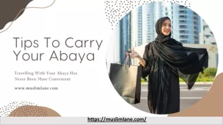 Travelling With Your Abaya Has Never Been More Convenient