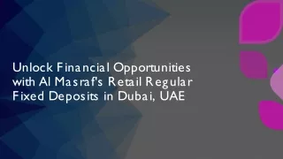 Retail Regular Fixed Deposits