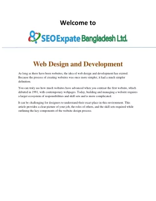 Graphics Design ‘For Seo Expate Bangladesh LTD