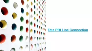 Tata PRI Line Connection | Provider in India | Price/Cost Tariff Plan