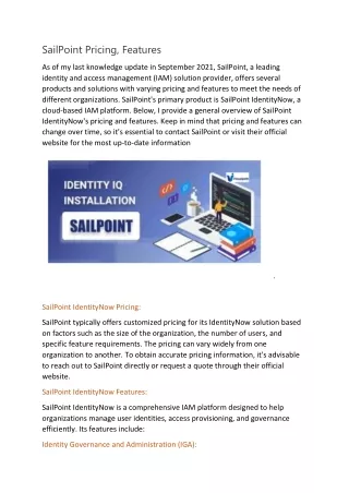 SailPoint Identity IQ Training in India | Sailpoint IdentityIQ Training