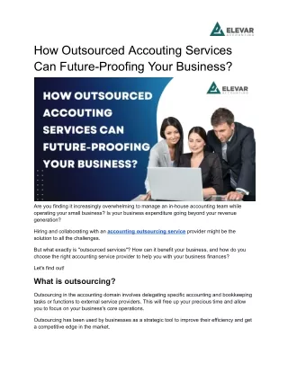 How Outsourced Accouting Services Can Future-Proofing Your Business?