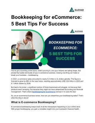 Bookkeeping for eCommerce: 5 Best Tips For Success