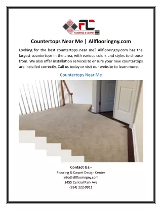 Countertops Near Me | Allflooringny.com