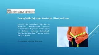 Semaglutide Injection Scottsdale | Drstowell.com