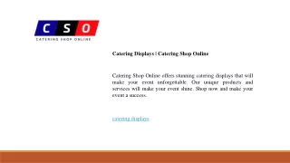 Catering Displays  Catering Shop Online