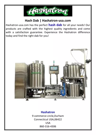 Hash Dab Hashatron usa com