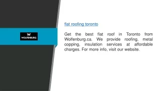 Flat Roofing Toronto Wolfenburg.ca