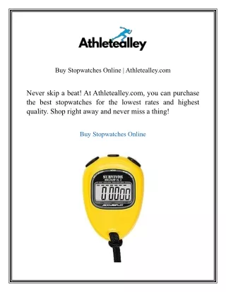 Buy Stopwatches Online Athletealley