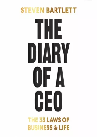 [PDF] DOWNLOAD The Diary of a CEO: The 33 Laws of Business and Life