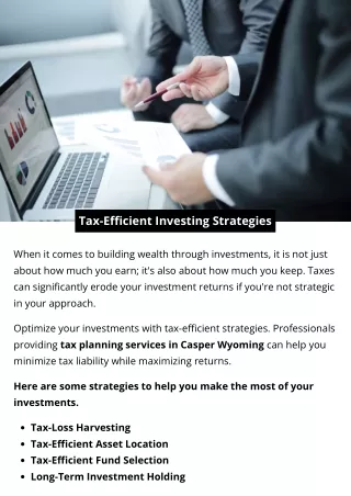 Tax-Efficient Investing Strategies