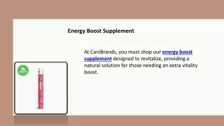 Energy Boost Supplement