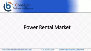 Power Rental Market Industry Analysis 2023-2031