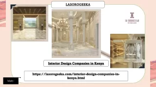 Interior Design Companies in Kenya