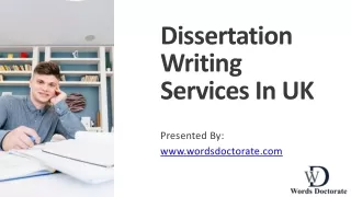 Dissertation Writing Services In UK