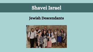 Shavei Israel - Jewish Descendants