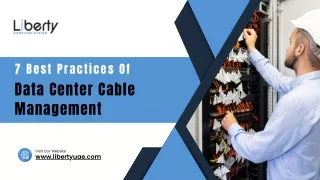 7 Best Practices Of Data Center Cable Management