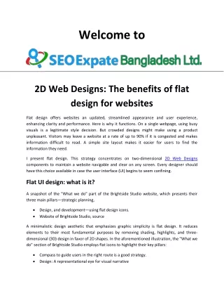 2D Web Designs