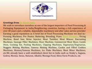 Nuggets Making Machine in India