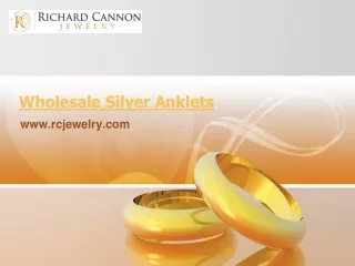 Best Wholesale Silver Anklets - www.rcjewelry.com