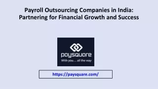 Payroll Outsourcing Companies in India Partnering for Financial Growth and Success