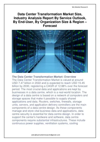 Data Center Transformation Market