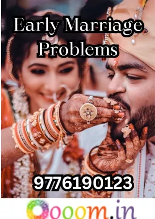 Marriage Prediction _ Early Marriage Problems